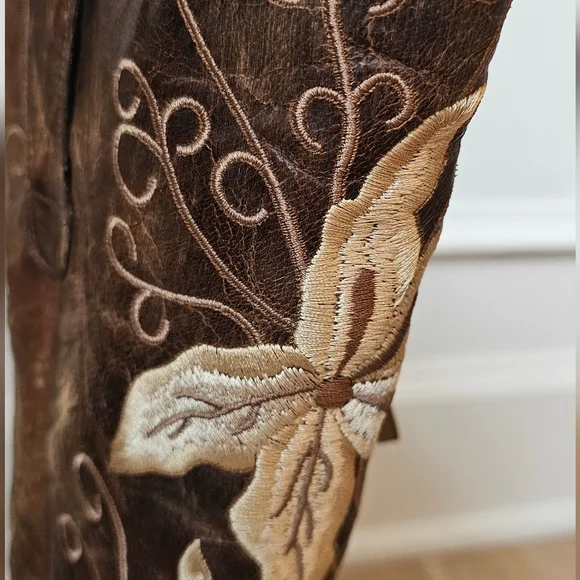 **Rare** Old Gringo Embroidered Brown Razz Boots Size 9m - Picture 9 of 16